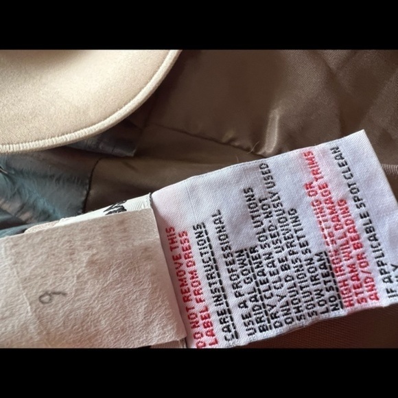 Jim Hjelm Occasions Taffeta Prom, Bridesmaid Grayish Blue and Rose Gold Dress - Picture 15 of 16